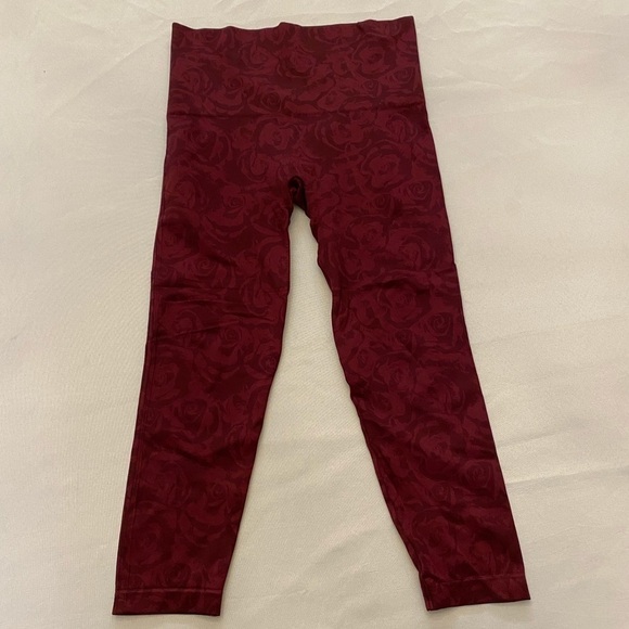 SPANX Look At Me Now Garnet Rose Leggings, Size L - Picture 4 of 6